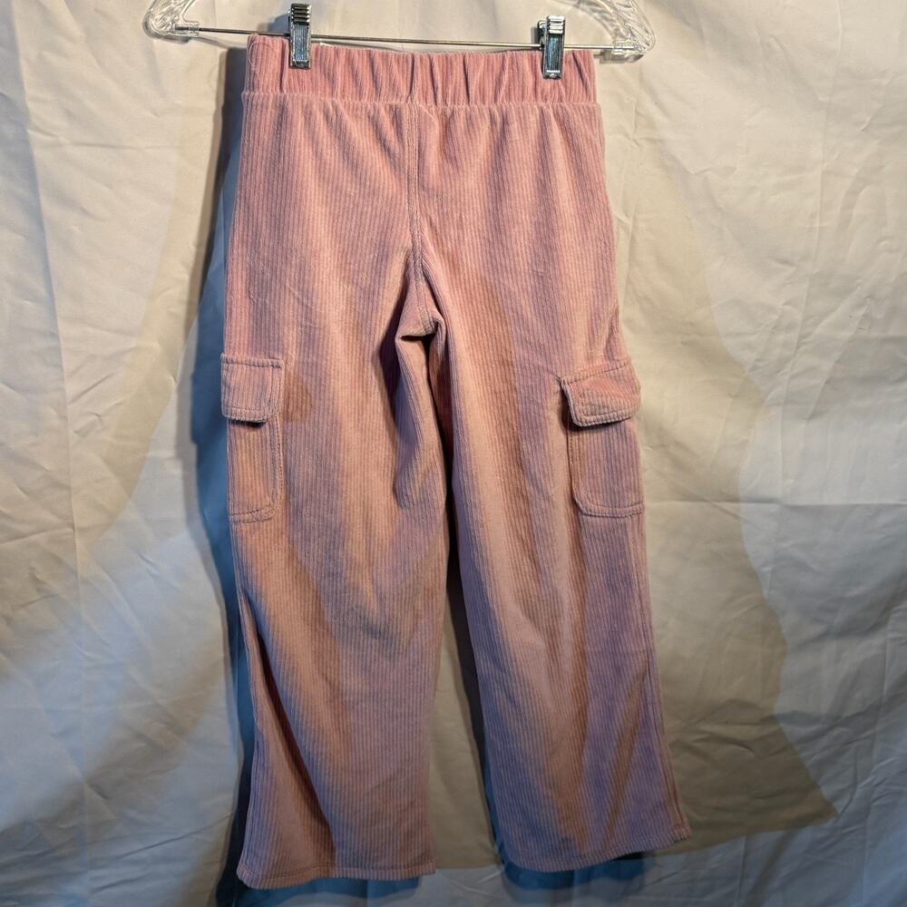 Girls Cat & Jack Pink Corduroy Cargo Pants Medium (8) NWT